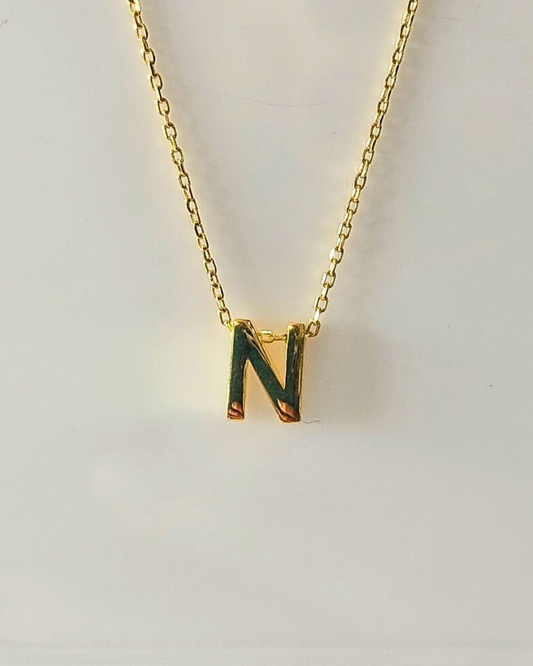 The Elara Collection - Initial Necklace – N
