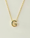 The Elara Collection - Initial Necklace – G