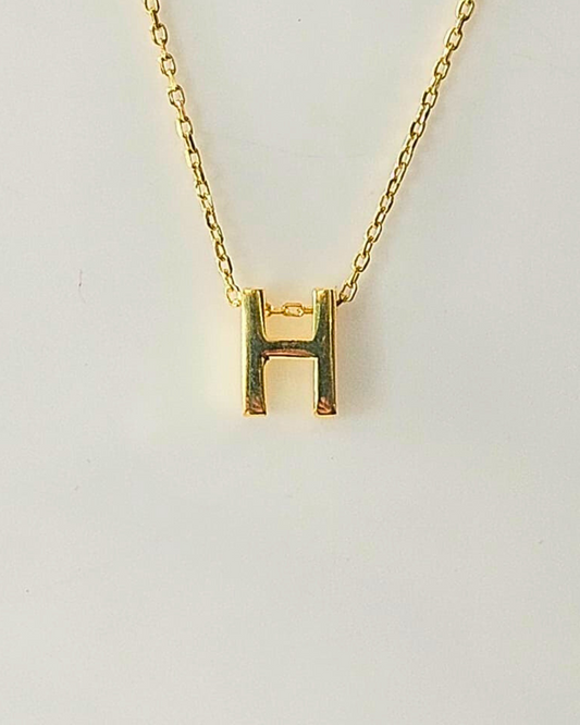 The Elara Collection - Initial Necklace – H