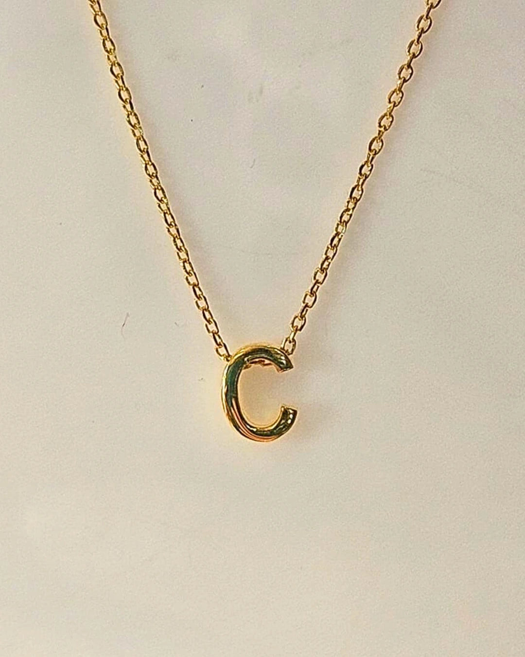 The Elara Collection - Initial Necklace – C