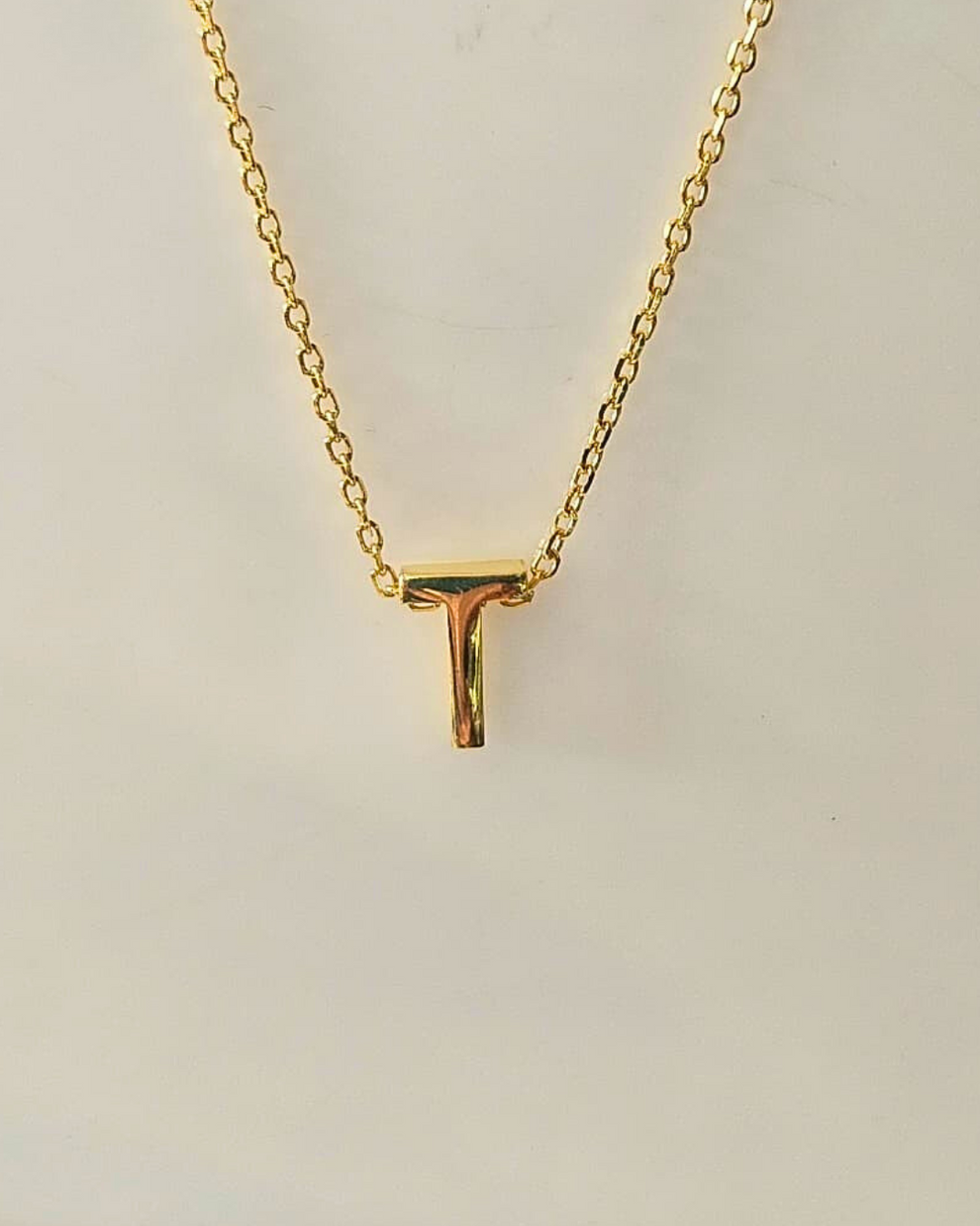 The Elara Collection - Initial Necklace – T – Adele's