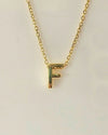 The Elara Collection - Initial Necklace – F