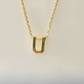 The Elara Collection - Initial Necklace – U