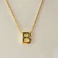 The Elara Collection - Initial Necklace – B
