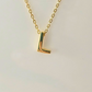 The Elara Collection - Initial Necklace – L