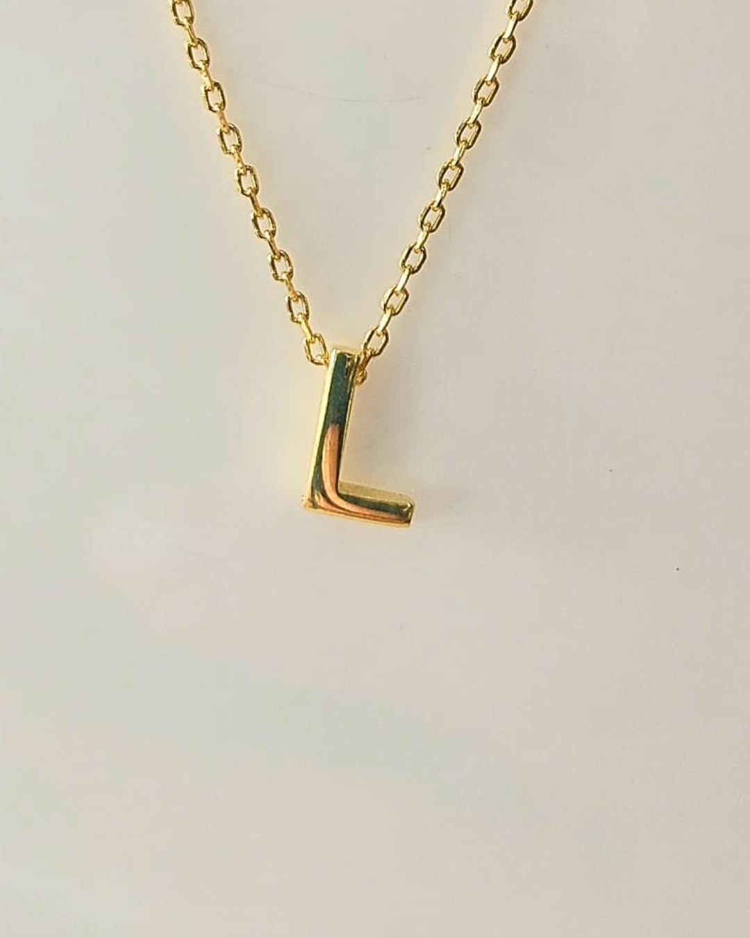 The Elara Collection - Initial Necklace – L