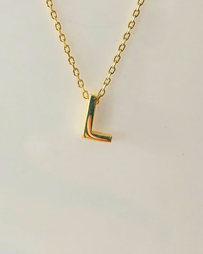 The Elara Collection - Initial Necklace – L