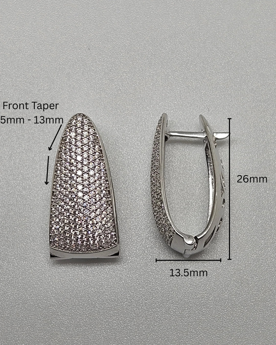 Jolene Huggie Medium Silver