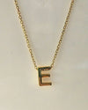 The Elara Collection - Initial Necklace – E